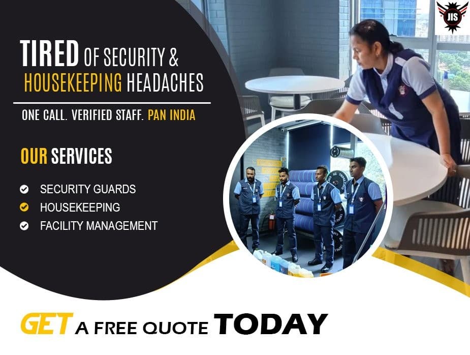 Tired of security and housekeeping headaches? One call, verified staff, PAN India — get a free quote today